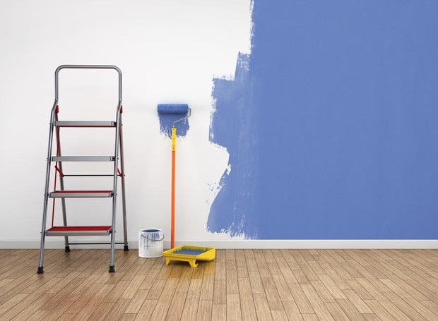 Pintar a casa parede tinta